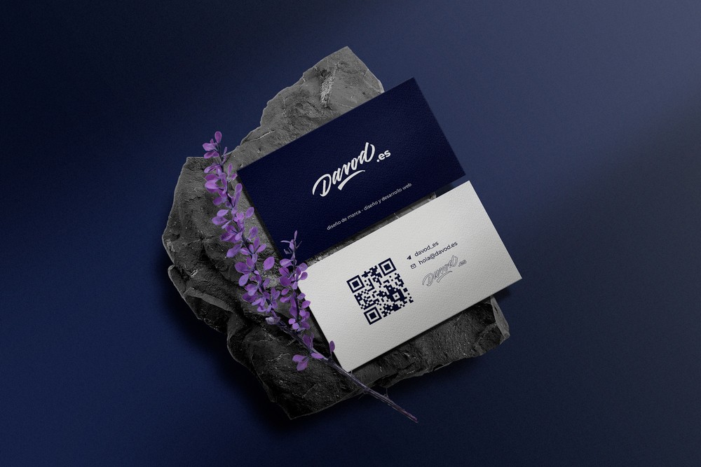 Tarjeta de visita Davod — diseño corporativo premium